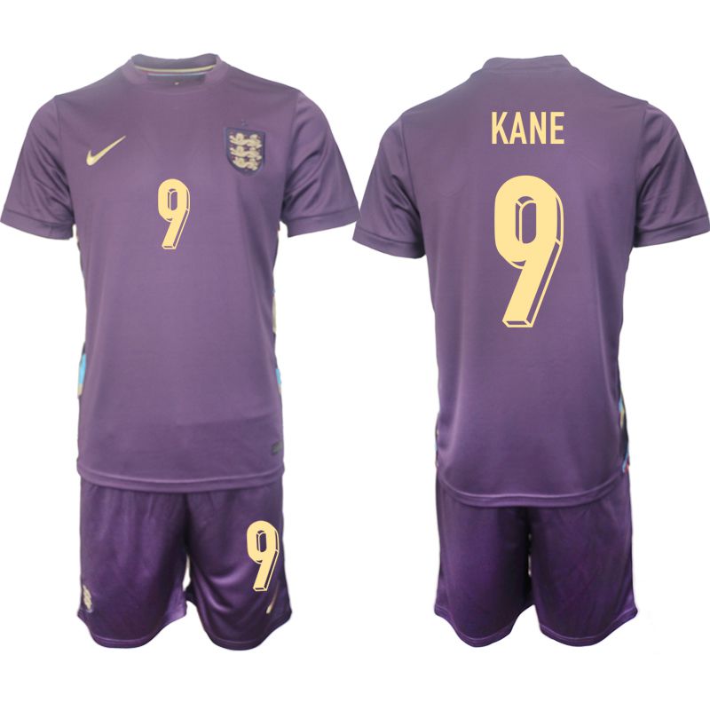 Men 2024-2025 Season England away purple 9 Soccer Jersey